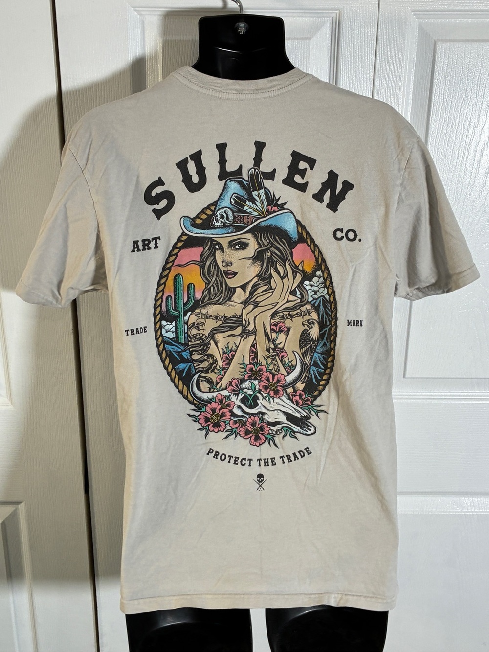 Sullen Art Co Fireside T-Shirt Buckle Exclusive Tattoo Western Graphic Large